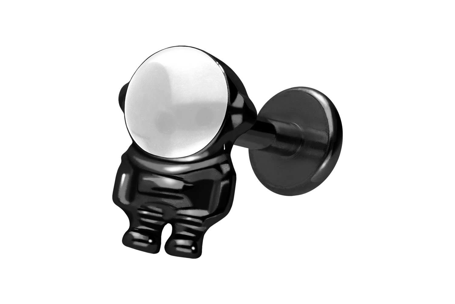 Titan Labret Piercing mit Innengewinde ASTRONAUT